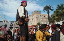 Animation pirates et corsaires avec l'association des pointus de Sanary à Saint-Nazaire