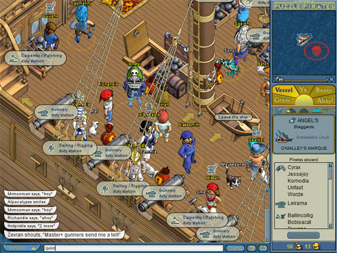 Le jeu Puzzle Pirates bientôt sur tablette